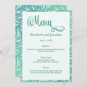シーグラスビーチ結婚式披露宴メニュー 招待状 (正面/裏面)