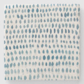 シーグラス水彩大理石コースター ストーンコースター (正面)