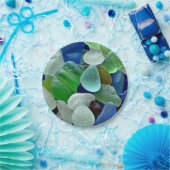 シーグラス紙プレート ペーパープレート (パーティー)