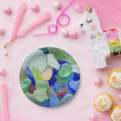 シーグラス紙プレート ペーパープレート (パーティー)