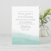 シーグラス タイズ ウェディング 招待状 (スタンド正面)