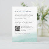 シーグラス タイズ QRコード ゲスト詳細 エンクロージャーカード (スタンド正面)