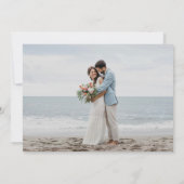 シーグラス・タイド |コースタルウォーター結婚カラーの写真 サンキューカード (裏面)