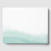 シーグラス・タイド |コースタルウォーター結婚カラー ゲストブック (裏面)