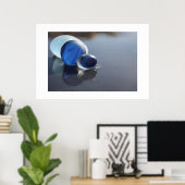 シーグラス・ブルース ポスター (ホームオフィス)