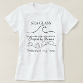 シーグラス: 嵐に形作られ、時を経て柔らかに Tee Tシャツ (デザイン正面)