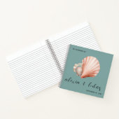 シーグリーンとシェル結婚ズゲストブック ノートブック (内部)