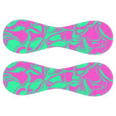 シーグリーンとピンクの波 ソフトボール (パネル)