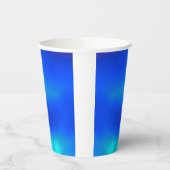 シーグリーンとブルーの紙カップ 紙コップ (左)