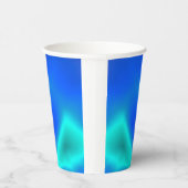 シーグリーンとブルーの紙カップ 紙コップ (右)