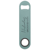 シーグリーンのパーソナライズドグルームズマン スピード栓抜き (正面)