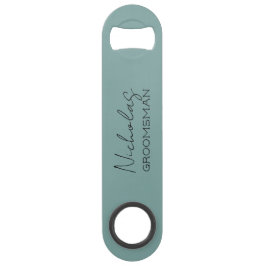 シーグリーンのパーソナライズドグルームズメン スピード栓抜き