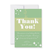 シーグリーンの誕生日カード