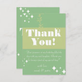 シーグリーンの誕生日カード サンキューカード (正面/裏面)