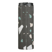 シーグリーンアクセントEarthonesテラゾパターン12oz タンブラー (裏面)