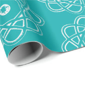 シーグリーンアトムシンボルの白 ラッピングペーパー (ロールコーナー)
