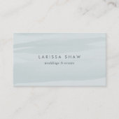 シーグリーンウォーターの色 名刺 (正面)