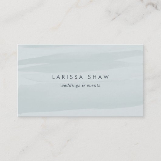 シーグリーンウォーターの色 名刺 (正面)