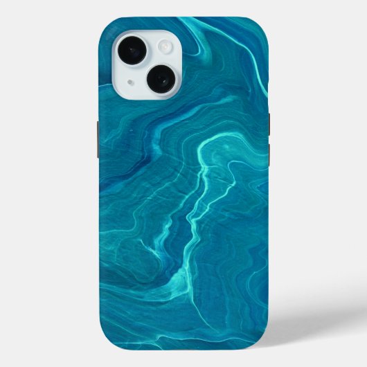 シーグリーンゲート大理石アブストラクション Case-Mate iPhoneケース (裏面)