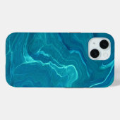 シーグリーンゲート大理石アブストラクション Case-Mate iPhoneケース (裏面 (横))