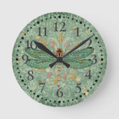 シーグリーンドラゴンフライ ラウンド壁時計 (正面)