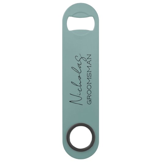 シーグリーンパーソナライズされたグロムスマン スピード栓抜き (正面)