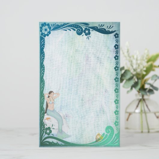 シーグリーンファンタジー 便箋 (スタンド正面)