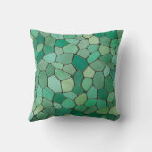 シーグリーンモザイク クッション (裏面)