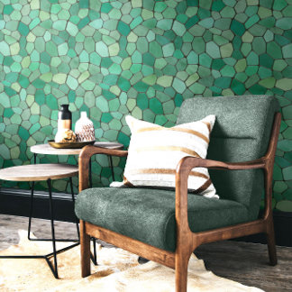 シーグリーンモザイク 壁紙