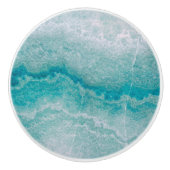 シーグリーン大理石テクスチャ セラミックノブ (正面)