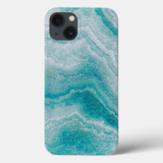 シーグリーン大理石テクスチャ Case-Mate iPhoneケース (裏面)