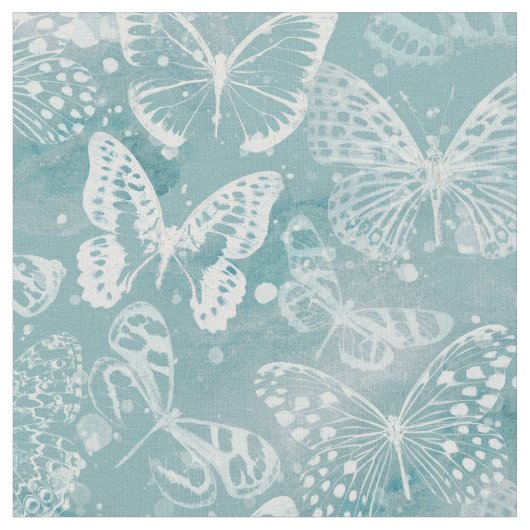 シーグリーン大理石蝶 ファブリック (クローズアップ)
