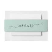 シーグリーン夫妻 招待状ベリーバンド (正面例)