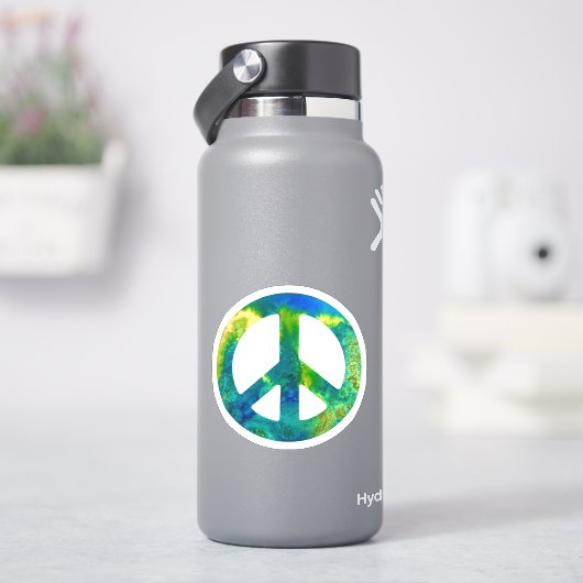 シーグリーン平和サイン シール (HydroFlask)