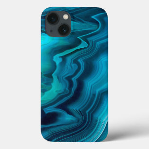 シーグリーン瑪瑙テクスチャ iPhone 13ケース