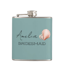 シーグリーン シェル カスタマイズ ウェディング フラスク