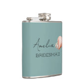 シーグリーン シェル カスタマイズ ウェディング フラスク (右)