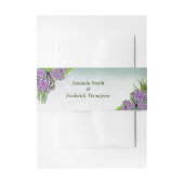 シーグリーン、バイオレットエンベロープバンドの多肉質の色合い 招待状ベリーバンド (正面例)