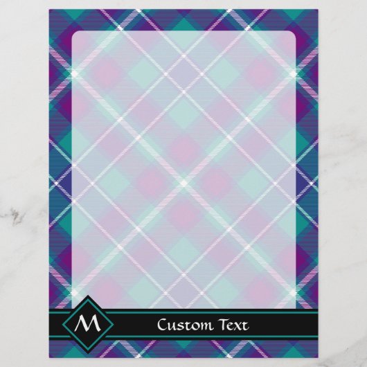 シーグリーン、パープル、ブルータータンチェック (正面)