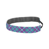 シーグリーン、パープル、ブルータータンチェック アスレチックヘッドバンド (右)