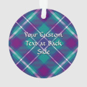 シーグリーン、パープル、ブルータータンチェック オーナメント (裏面)