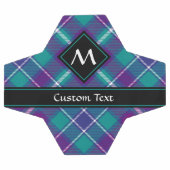 シーグリーン、パープル、ブルータータンチェック サッカーボール (フラット)