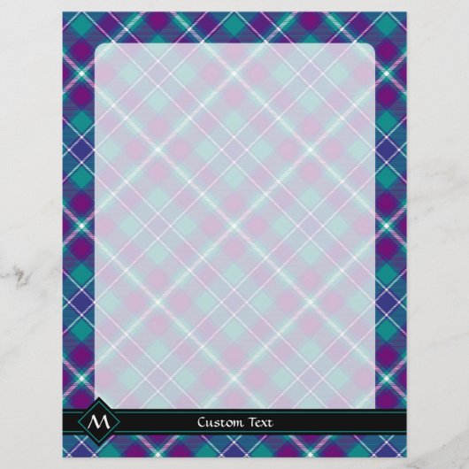 シーグリーン、パープル、ブルータータンチェック チラシ (正面)