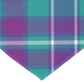 シーグリーン、パープル、ブルータータンチェック テーブルクロス (アングル)