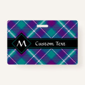 シーグリーン、パープル、ブルータータンチェック バッジ (正面)