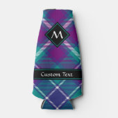 シーグリーン、パープル、ブルータータンチェック ボトルクーラー (正面)