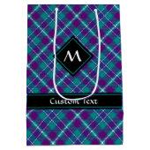 シーグリーン、パープル、ブルータータンチェック ミディアムペーパーバッグ (裏面)