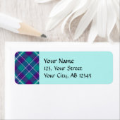 シーグリーン、パープル、ブルータータンチェック ラベル (インサイチュ)