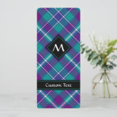 シーグリーン、パープル、ブルータータンチェック 招待状 (スタンド正面)