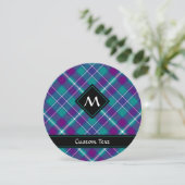 シーグリーン、パープル、ブルータータンチェック 招待状 (スタンド正面)